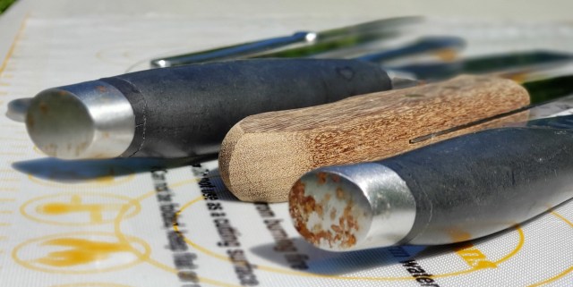 rusty knife handles