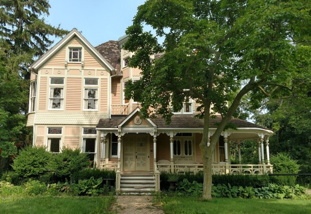 Beautiful victorian house with ghosts