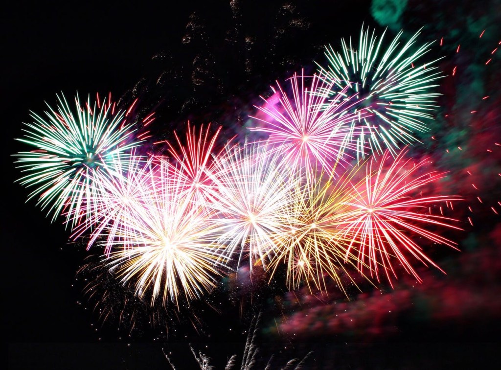 colorful fireworks