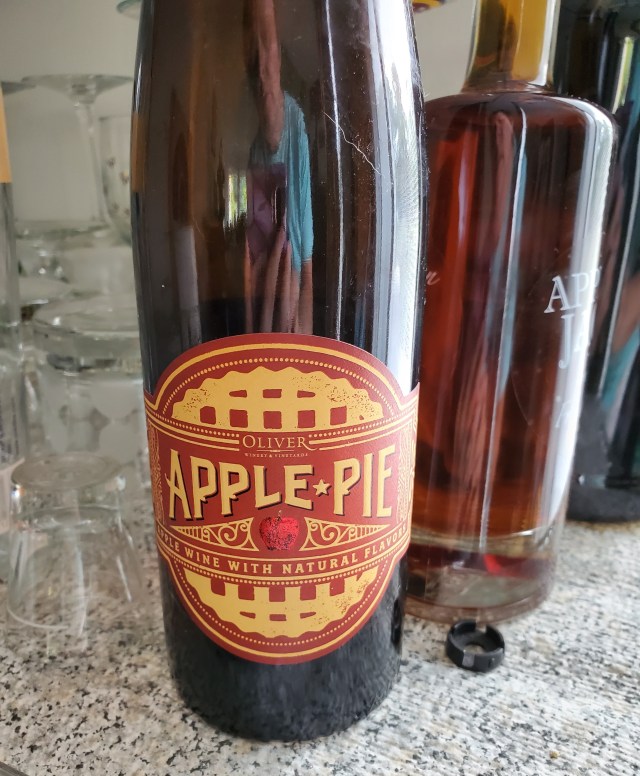 A bottle of apple pie wine