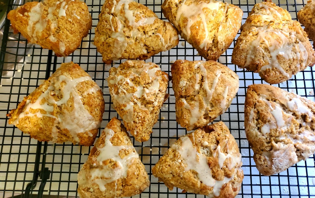 scones cooling on the rack