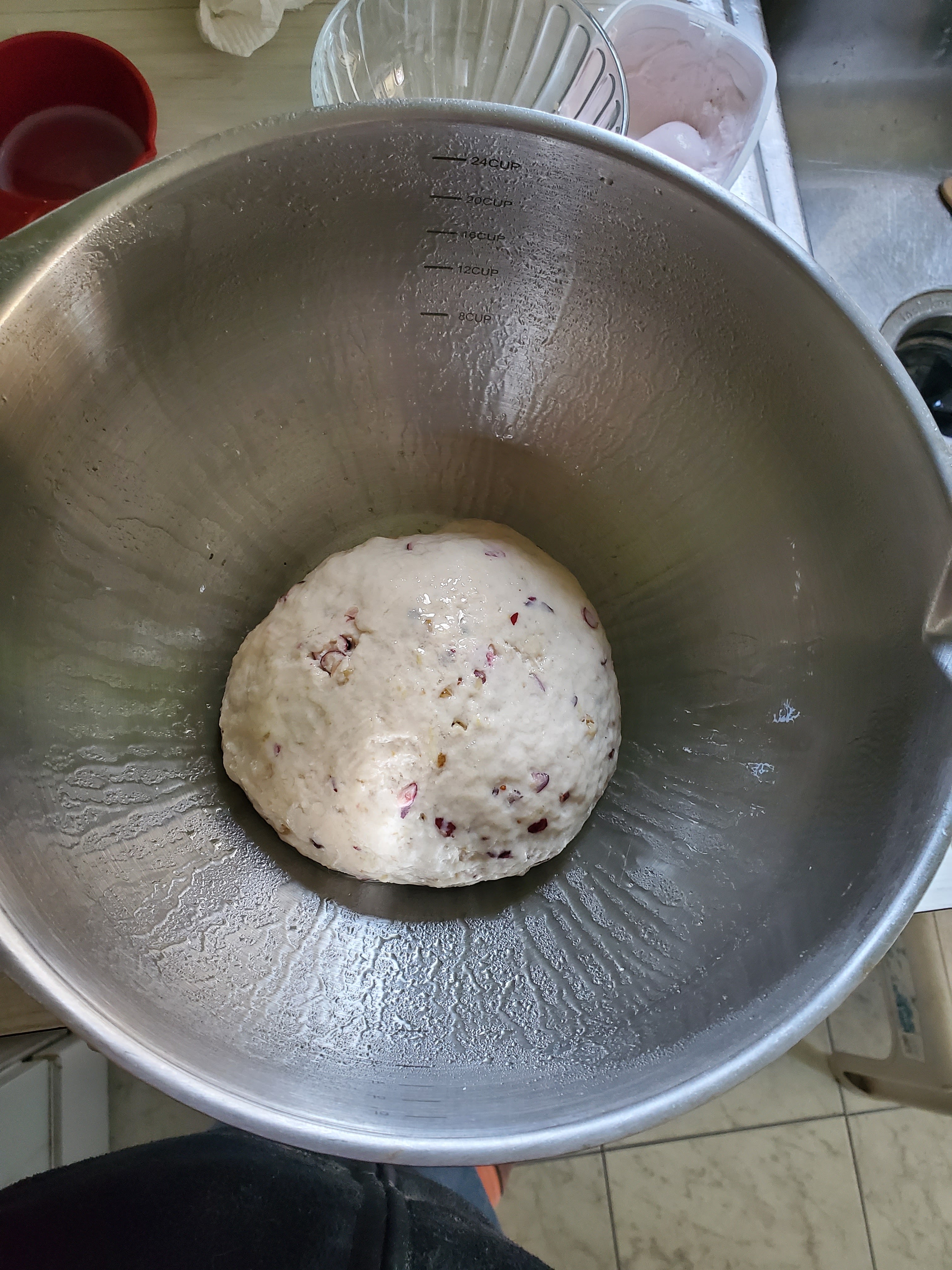 Starting ball of dough