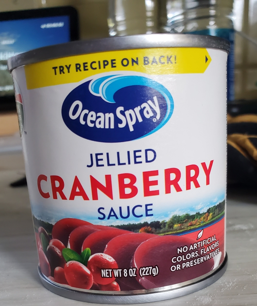 8 oz. can of jellied cranberry sauce