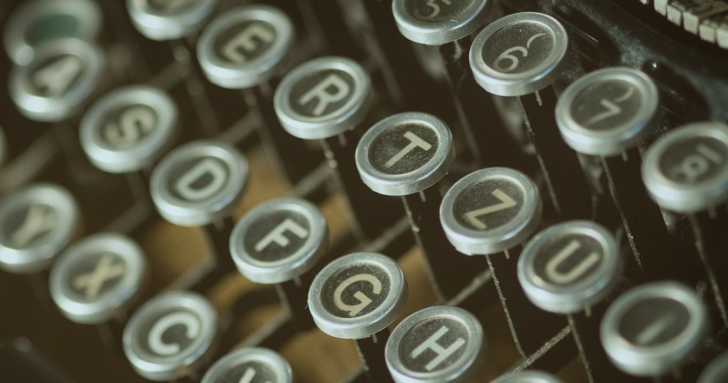 old typewriter keys