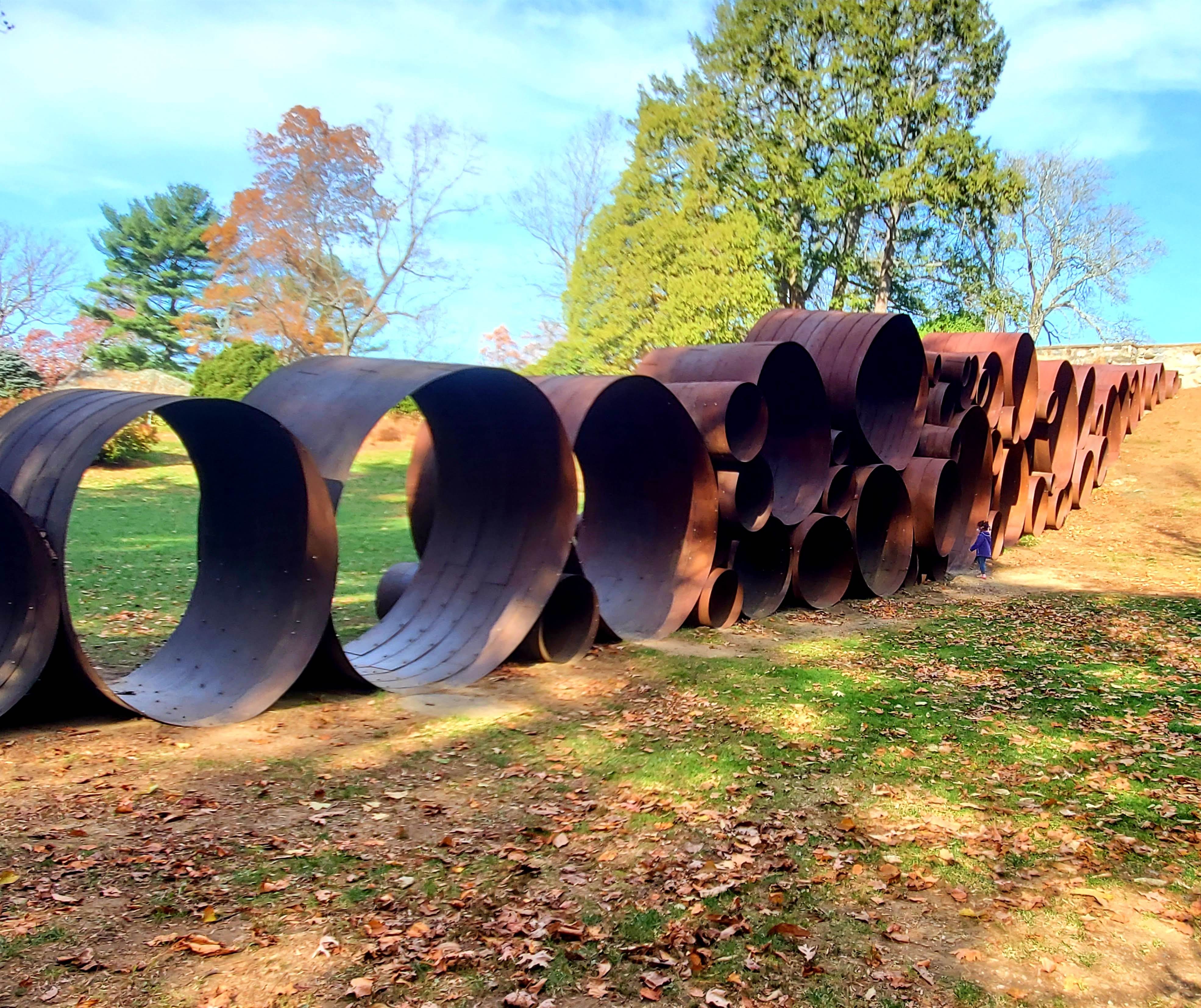 Cor-Ten steel, bolts, lent to the garden by the artist.