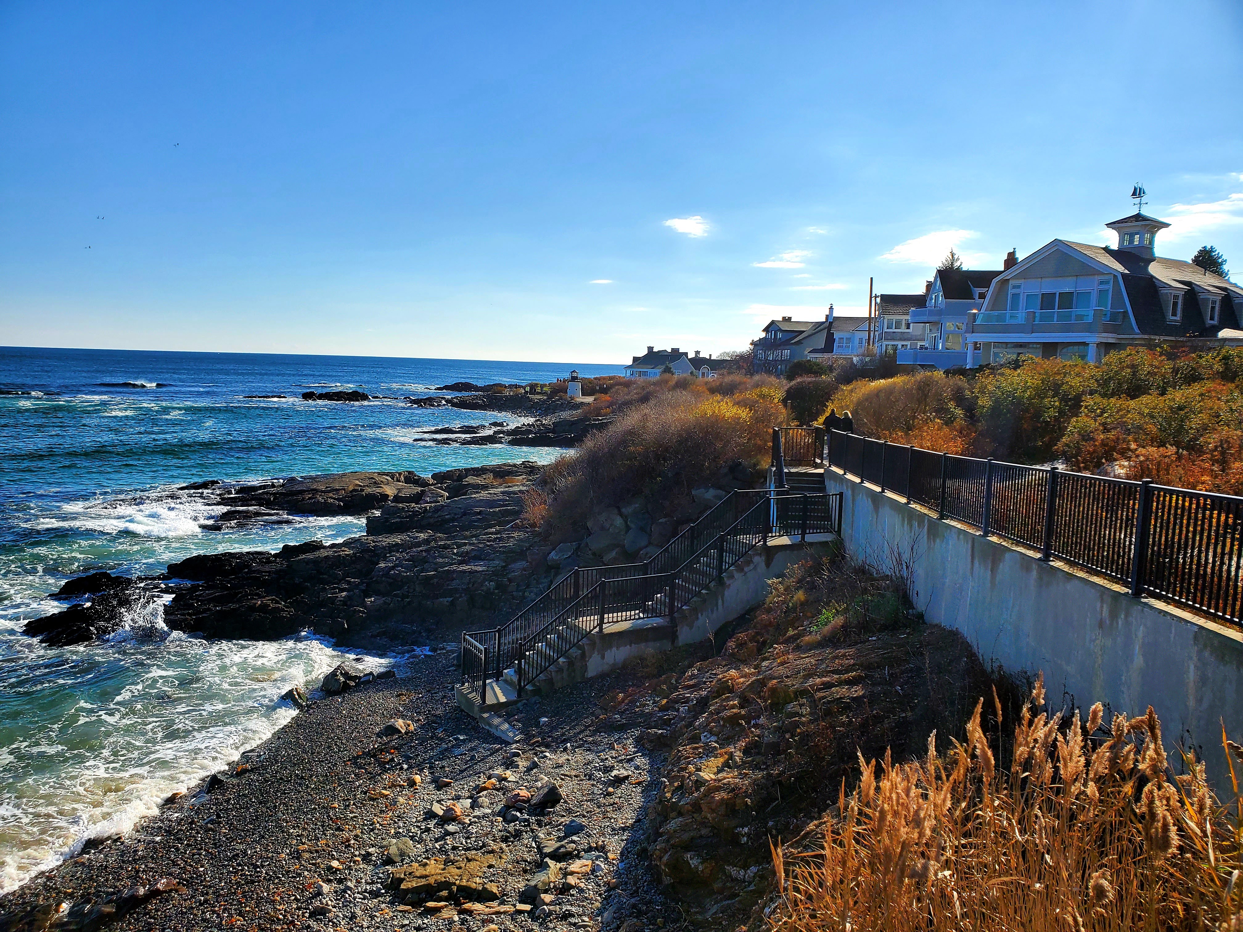 View of the ocean, Israels Head and Little Beach