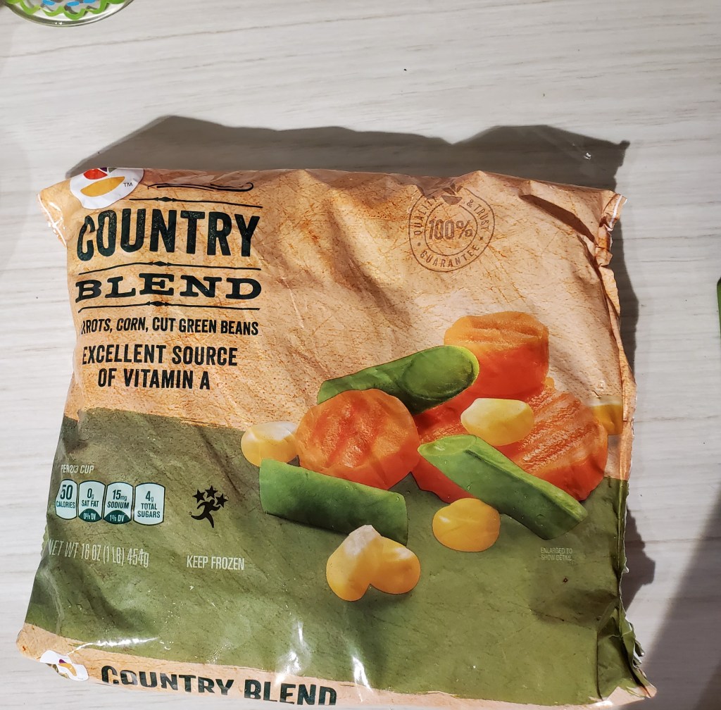 Bag of frozen Country Blend Vegetables
